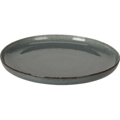 Talerz porcelanowy 19 x 2,5 cm niebieski