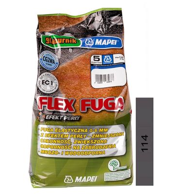 Flex fuga N.114 ALU Glazurnik 5 kg antracyt Mapei