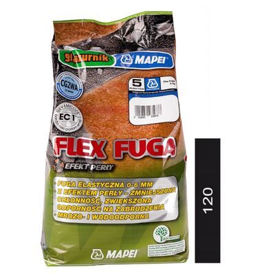 Flex fuga N.120 ALU Glazurnik 5 kg czarny Mapei
