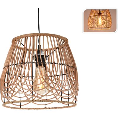 Lampa wisząca rattan 30 x 30 x 26 cm