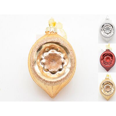 Bombka szklana mix 6,5 x 4,5 x 10 cm