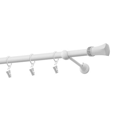 Karnisz pojedynczy 19 mm Diament biały 160 cm