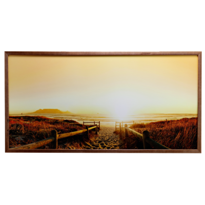 Fotografia - rama brązowa 50 x 100 cm