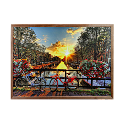 Fotografia - rama brązowa 50 x 70 cm
