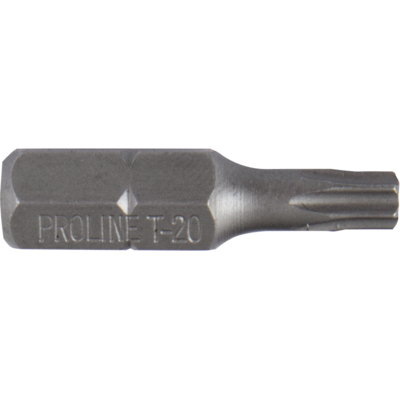 Końcówka 1/4" TORX z otworem T20 l=25 mm 10 sztuk PROLINE