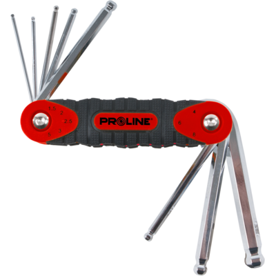 Klucze imbusowe z kulką ze skuwką 1,5-8,0 mm 8 sztuk PROLINE