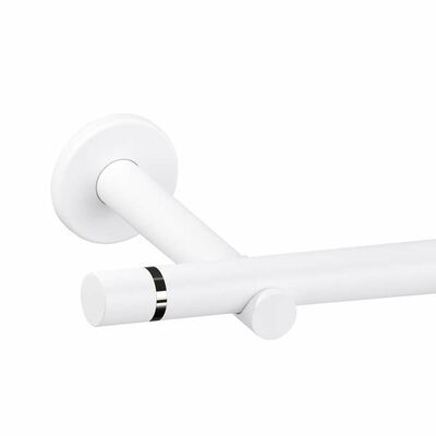 Karnisz pojedynczy Tokyo Easy I 19 mm 160 cm biały mat