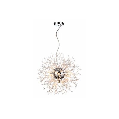 Lampa wisząca 5-płomienna Pearls chrom