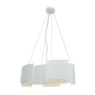Lampa wisząca 4-płomienna Swanson srebrny
