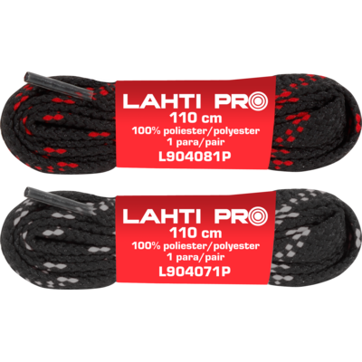 Sznurowadła płaskie 100% bawełna czarne L904050P 100 cm LAHTI PRO