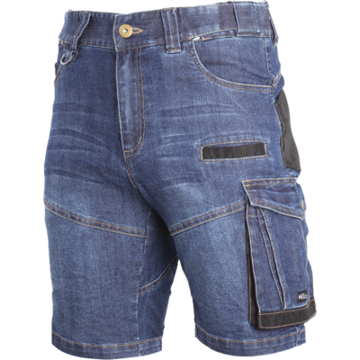 Spodenki krótkie jeans niebieskie stretch ze wzmocnieniem "M" CE LAHTI PRO