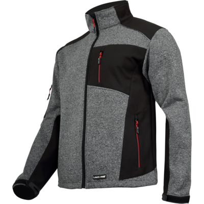 Kurtka sweter wstawki SOFT szaro-czarna "XL" CE LAHTI PRO