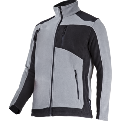 Bluza polarowa ze wzmocnieniami szaro-czarna "2XL" CE LAHTI PRO