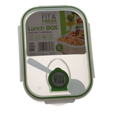 Fresh lunchbox z łyżeczką 1 l mix kolorów
