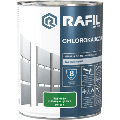 Emalia Chlorokauczukowa zielony miętowy 0,9 l RAFIL