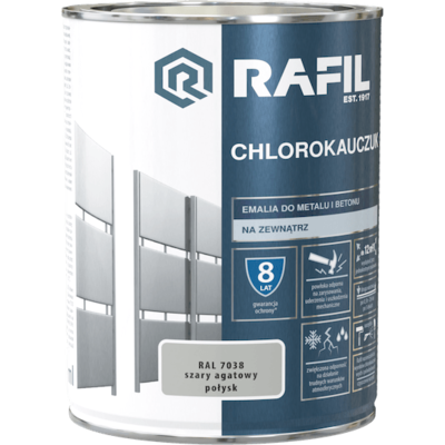Emalia Chlorokauczukowa szary agatowy 0,9 l RAFIL