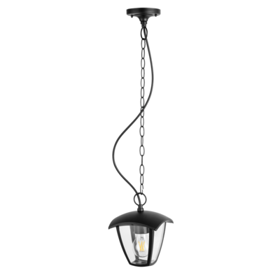 Lampa zewnętrzna IGMA wisząca E27 IP44 czarna