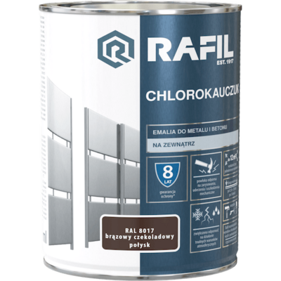 Emalia Chlorokauczukowa brąz ciemny 0,9 l RAFIL