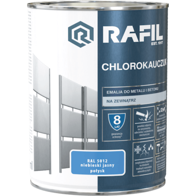 Emalia Chlorokauczukowa niebieski jasny 0,9 l RAFIL