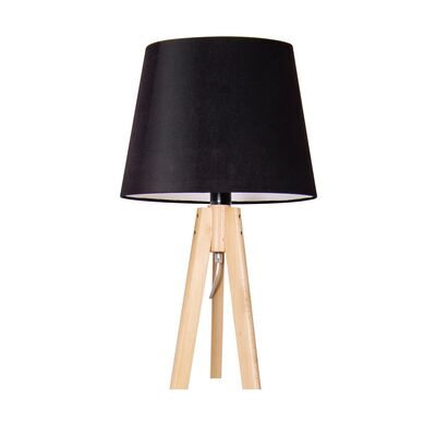 Lampka stołowa B-SOSNA + stożek czarny