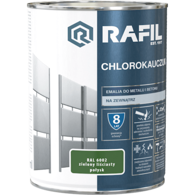 Emalia Chlorokauczukowa zielony liściasty 0,9 l RAFIL