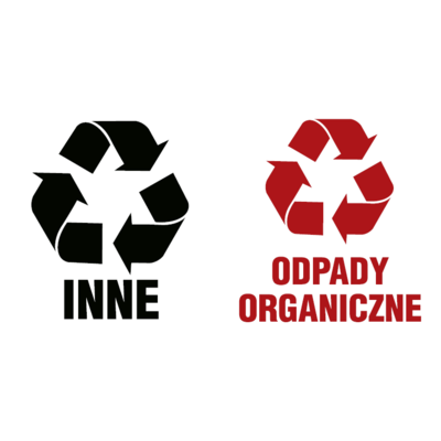 Oznaczenie "Inne i Odpady organiczne " 15 x 15 kpl.