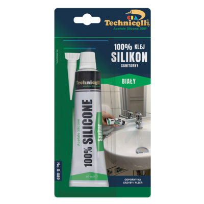 Silikon sanitarny biały 70 ml