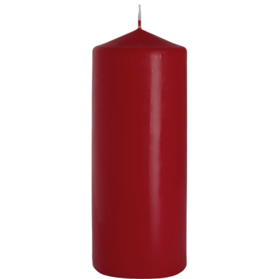 Świeca walec 80/200 burgund Bispol