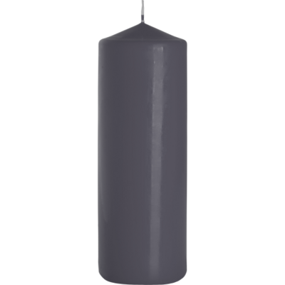 Świeca walec 80/250 szara Bispol