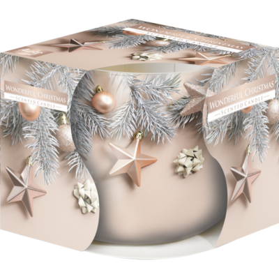 Świeca zapachowa w szkle SN71 wspaniałe święta Bispol