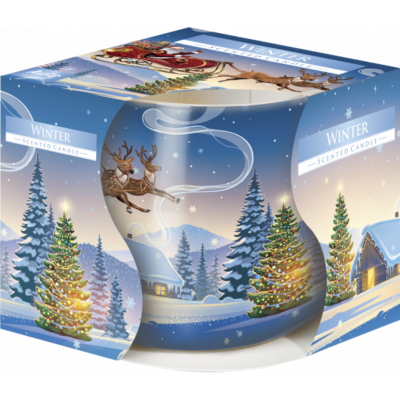 Świeca zapachowa w szkle SN71 zima Bispol