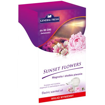 Elektryczny odświeżacz powietrza Arola Electric Scented Oil zapas 25 ml magnolia i słodkie piwonie General Fresh