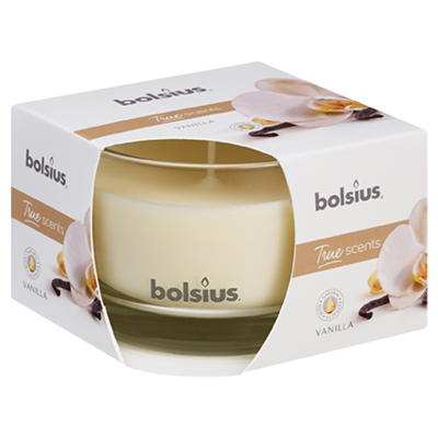 Świeca zapachowa w szkle 63/90 True Scents Wanilia Bolsius