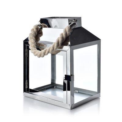 Latarnia LEONARDO SILVER 20 x 13,5 x h24,5 cm