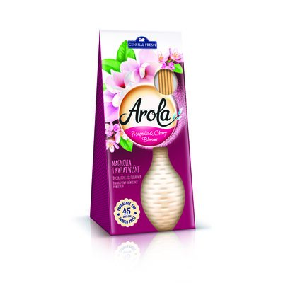 Patyczki zapachowe w wazoniku Arola 75 ml magnolia i kwiat wiśni General Fresh