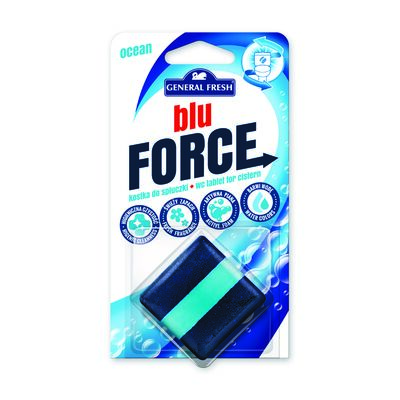 Kostka do spłuczki kwadrat, Blu Force, 50 g, morze, General Fresh