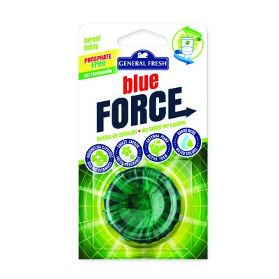 Kostka do spłuczki, Blue Force, 40 g, las, General Fresh
