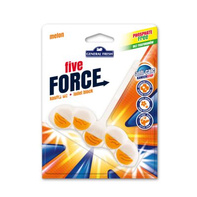 Kostka WC, Five Force, 50 g, melon, General Fresh