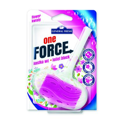 Kostka WC blistra, One Force, 40 g, kwiat, General Fresh