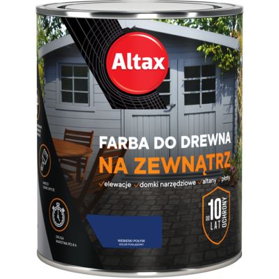 Farba do drewna na zewnątrz ALTAX 750 ml niebieski