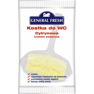 Kostka WC folia, 35 g, cytryna, General Fresh
