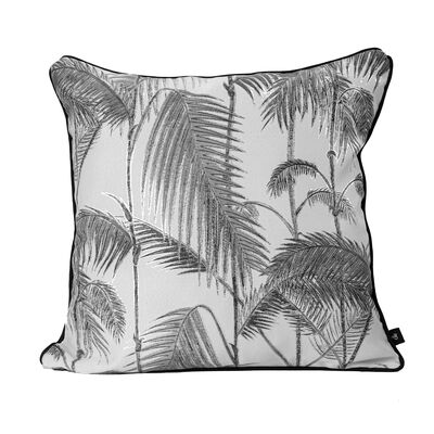 Poduszka Bold Chic srebrno czarny 45 x 45 cm