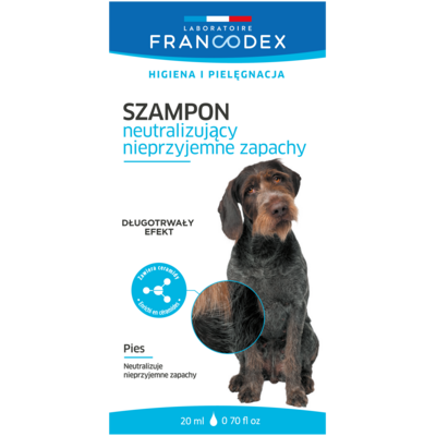Szampon dla psów neutralizujący zapachy saszetka 20 ml FRANCODEX