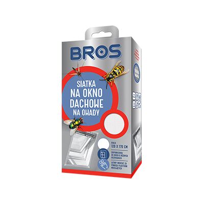 Siatka na okno dachowe biała 120x170 Bros