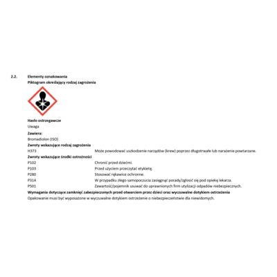 Trutka na myszy z karmnikiem 60 g Bros