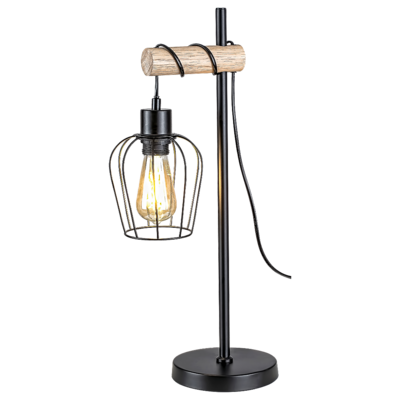 Lampa stołowa Fabian czarna E27