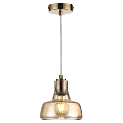 Lampa wisząca 1-płomienna Haga mosiądz