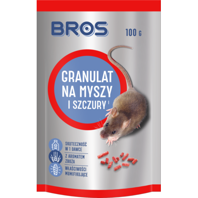 Granulat na myszy i szczury 100 g - doypack Bros
