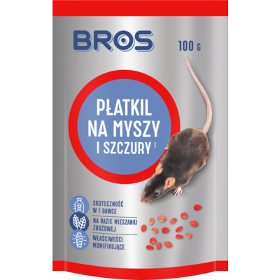Płatkil na myszy i szczury 100 g - doypack Bros