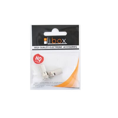 Wtyk SAT "F" 6,8 mm+uszczelka LB0032 LIBOX 2 szt.